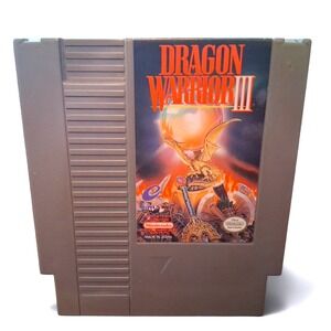 Rare Vintage Dragon Warrior III (Nintendo NES 1992) Game Cartridge w/ Sleeve